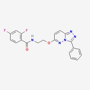 molecular formula C20H15F2N5O2 B3414397 2,4-difluoro-N-[2-({3-phenyl-[1,2,4]triazolo[4,3-b]pyridazin-6-yl}oxy)ethyl]benzamide CAS No. 946328-55-8
