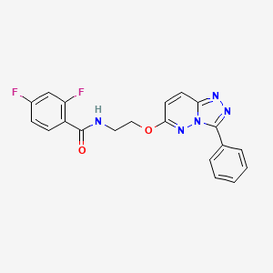 2,4-difluoro-N-(2-((3-phenyl-[1,2,4]triazolo[4,3-b]pyridazin-6-yl)oxy)ethyl)benzamide