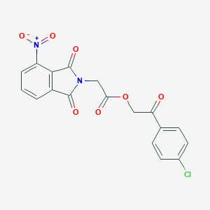 molecular formula C18H11ClN2O7 B341444 2-(4-chlorophenyl)-2-oxoethyl (4-nitro-1,3-dioxo-1,3-dihydro-2H-isoindol-2-yl)acetate 