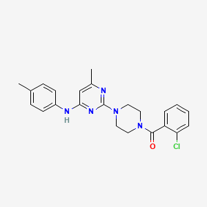 2-[4-(2-chlorobenzoyl)piperazin-1-yl]-6-methyl-N-(4-methylphenyl)pyrimidin-4-amine