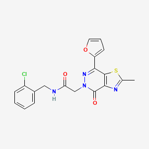 N-(2-chlorobenzyl)-2-(7-(furan-2-yl)-2-methyl-4-oxothiazolo[4,5-d]pyridazin-5(4H)-yl)acetamide