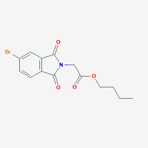 molecular formula C14H14BrNO4 B341448 butyl (5-bromo-1,3-dioxo-1,3-dihydro-2H-isoindol-2-yl)acetate 