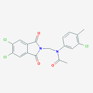 N-(3-chloro-4-methylphenyl)-N-[(5,6-dichloro-1,3-dioxo-1,3-dihydro-2H-isoindol-2-yl)methyl]acetamide