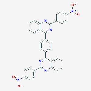 molecular formula C34H20N6O4 B341463 2-(4-Nitrophenyl)-4-{4-[2-(4-nitrophenyl)quinazolin-4-yl]phenyl}quinazoline 