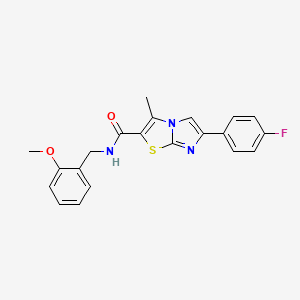 6-(4-fluorophenyl)-N-(2-methoxybenzyl)-3-methylimidazo[2,1-b]thiazole-2-carboxamide