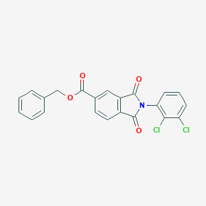 molecular formula C22H13Cl2NO4 B341470 Benzyl 2-(2,3-dichlorophenyl)-1,3-dioxo-5-isoindolinecarboxylate 