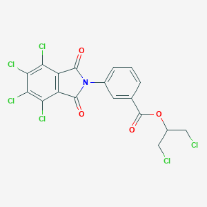 2-chloro-1-(chloromethyl)ethyl 3-(4,5,6,7-tetrachloro-1,3-dioxo-1,3-dihydro-2H-isoindol-2-yl)benzoate