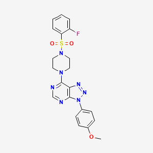 1-(2-fluorobenzenesulfonyl)-4-[3-(4-methoxyphenyl)-3H-[1,2,3]triazolo[4,5-d]pyrimidin-7-yl]piperazine