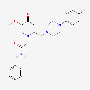 N-benzyl-2-(2-((4-(4-fluorophenyl)piperazin-1-yl)methyl)-5-methoxy-4-oxopyridin-1(4H)-yl)acetamide