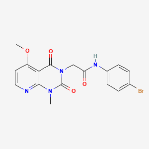 N-(4-bromophenyl)-2-(5-methoxy-1-methyl-2,4-dioxo-1,2-dihydropyrido[2,3-d]pyrimidin-3(4H)-yl)acetamide