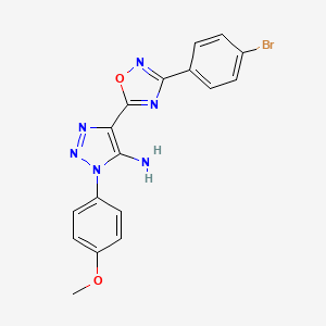 4-(3-(4-bromophenyl)-1,2,4-oxadiazol-5-yl)-1-(4-methoxyphenyl)-1H-1,2,3-triazol-5-amine