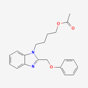 4-[2-(phenoxymethyl)-1H-benzimidazol-1-yl]butyl acetate