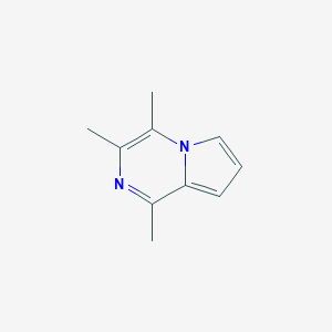 molecular formula C10H12N2 B034150 1,3,4-Trimethylpyrrolo[1,2-a]pyrazine CAS No. 110674-43-6