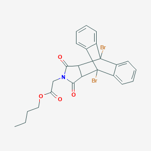 Butyl 2-(1,8-dibromo-16,18-dioxo-17-azapentacyclo[6.6.5.02,7.09,14.015,19]nonadeca-2,4,6,9,11,13-hexaen-17-yl)acetate