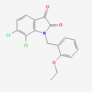 6,7-Dichloro-1-(2-ethoxybenzyl)indoline-2,3-dione