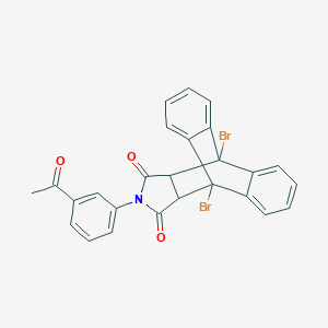 17-(3-Acetylphenyl)-1,8-dibromo-17-azapentacyclo[6.6.5.02,7.09,14.015,19]nonadeca-2,4,6,9,11,13-hexaene-16,18-dione