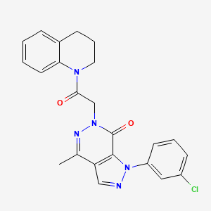 1-(3-chlorophenyl)-6-(2-(3,4-dihydroquinolin-1(2H)-yl)-2-oxoethyl)-4-methyl-1H-pyrazolo[3,4-d]pyridazin-7(6H)-one