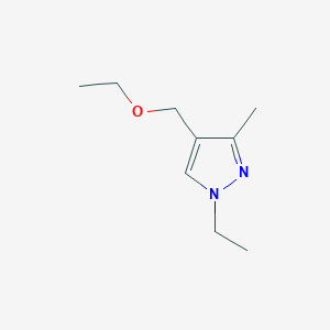 molecular formula C9H16N2O B3415180 4-(ethoxymethyl)-1-ethyl-3-methyl-1H-pyrazole CAS No. 1004643-53-1