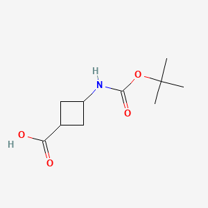 molecular formula C10H17NO4 B3415187 trans-3-(Tert-butoxycarbonylamino)cyclobutanecarboxylic acid CAS No. 939400-34-7