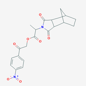 molecular formula C20H20N2O7 B341519 2-(4-nitrophenyl)-2-oxoethyl 2-(1,3-dioxooctahydro-2H-4,7-methanoisoindol-2-yl)propanoate 