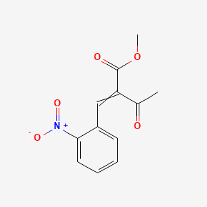 molecular formula C12H11NO5 B3415222 Methyl 2-[(2-nitrophenyl)methylidene]-3-oxobutanoate CAS No. 111304-31-5