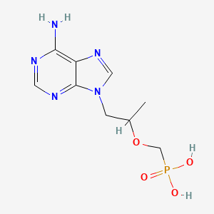 molecular formula C9H14N5O4P B3415255 9-(2-膦酸甲氧基丙基)腺嘌呤 CAS No. 1217720-14-3