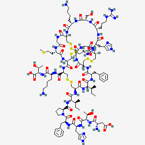molecular formula C113H170N34O31S9 B3415299 Hepcidin CAS No. 1356390-47-0
