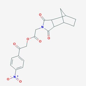 molecular formula C19H18N2O7 B341533 2-(4-nitrophenyl)-2-oxoethyl (1,3-dioxooctahydro-2H-4,7-methanoisoindol-2-yl)acetate 