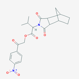 molecular formula C22H24N2O7 B341536 2-(4-nitrophenyl)-2-oxoethyl 2-(1,3-dioxooctahydro-2H-4,7-methanoisoindol-2-yl)-3-methylbutanoate 