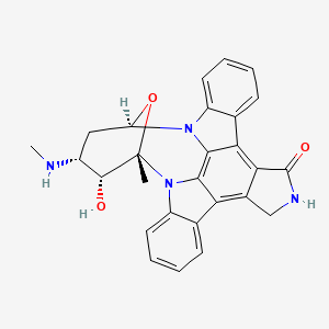 molecular formula C27H24N4O3 B3415371 3'-脱甲基 staurosporine CAS No. 161743-35-7