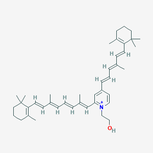 molecular formula C42H58NO+ B3415376 N-retinylidene-N-retinylethanolamine CAS No. 173449-96-2