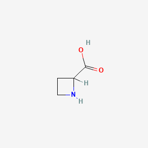 molecular formula C4H7NO2 B3415404 氮丙啶-2-羧酸 CAS No. 20063-89-2