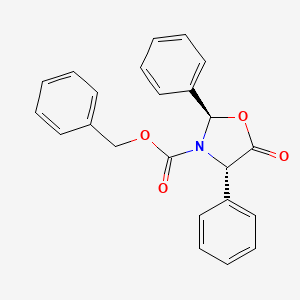 molecular formula C23H19NO4 B3415433 (2R,4S)-2,4-Diphenyl-5-oxooxazolidine-3-carboxylic acid benzyl ester CAS No. 205654-80-4