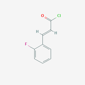 molecular formula C9H6ClFO B3415490 (2E)-3-(2-Fluorophenyl)acryloyl chloride CAS No. 208922-47-8