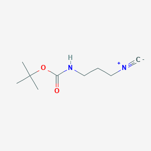 molecular formula C9H16N2O2 B3415499 叔丁基N-(3-异氰丙基)氨基甲酸酯 CAS No. 215254-92-5