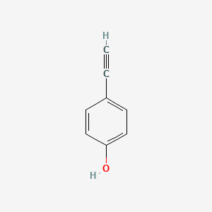 molecular formula C8H6O B3415516 Phenol, 4-ethynyl- CAS No. 2200-91-1