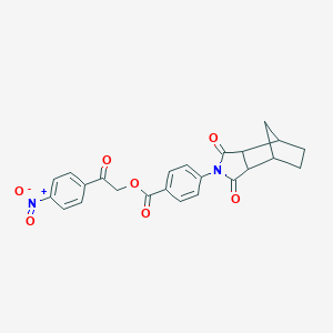 molecular formula C24H20N2O7 B341552 2-(4-nitrophenyl)-2-oxoethyl 4-(1,3-dioxooctahydro-2H-4,7-methanoisoindol-2-yl)benzoate 