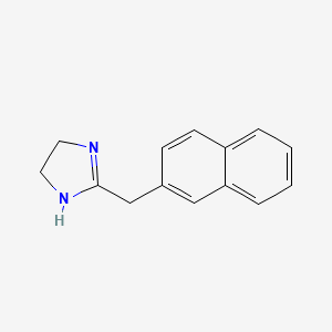 molecular formula C14H14N2 B3415526 2-(萘-2-基甲基)-4,5-二氢-1H-咪唑 CAS No. 22126-67-6