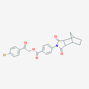 2-(4-bromophenyl)-2-oxoethyl 4-(1,3-dioxooctahydro-2H-4,7-methanoisoindol-2-yl)benzoate