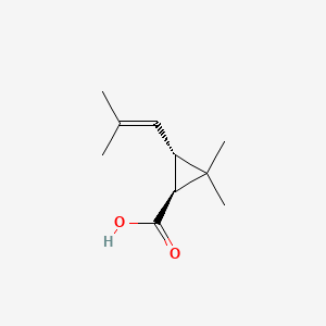 molecular formula C10H16O2 B3415534 (-)-反式菊酸 CAS No. 2259-14-5