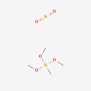 molecular formula C4H12O3Si B3415582 Silane, trimethoxymethyl-, hydrolysis products with silica CAS No. 68584-81-6