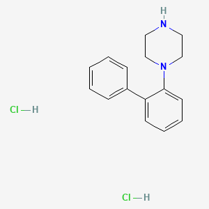 molecular formula C16H20Cl2N2 B3415608 1-(Biphenyl-2-yl)piperazine dihydrochloride CAS No. 274673-37-9