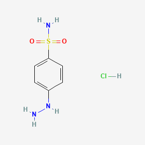 molecular formula C6H10ClN3O2S B3415613 4-hydrazinylbenzenesulfonamide Hydrochloride CAS No. 27918-19-0