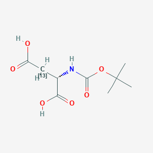 molecular formula C9H15NO6 B3415626 N-(tert-Butoxycarbonyl)-L-(3-~13~C)aspartic acid CAS No. 286460-64-8