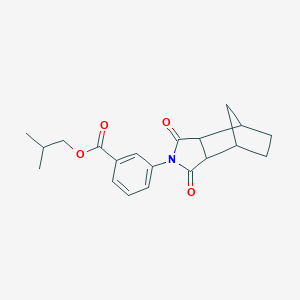 molecular formula C20H23NO4 B341563 2-methylpropyl 3-(1,3-dioxooctahydro-2H-4,7-methanoisoindol-2-yl)benzoate 