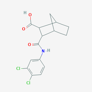 molecular formula C15H15Cl2NO3 B341568 3-[(3,4-Dichloroanilino)carbonyl]bicyclo[2.2.1]heptane-2-carboxylic acid 