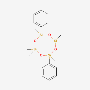 molecular formula C18H28O4Si4 B3415684 Quadrosilan CAS No. 30026-85-8