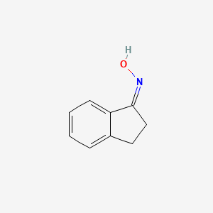 molecular formula C9H9NO B3415702 (E)-2,3-二氢-1H-茚-1-酮肟 CAS No. 3349-60-8