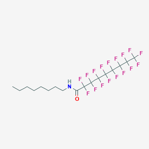 molecular formula C17H18F17NO B3415706 2,2,3,3,4,4,5,5,6,6,7,7,8,8,9,9,9-heptadecafluoro-N-octylnonanamide CAS No. 33496-55-8