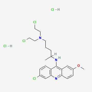 molecular formula C23H30Cl5N3O B3415852 Quinacrine mustard CAS No. 4213-45-0
